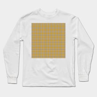 Twill Plaid Yellow Ochre Long Sleeve T-Shirt